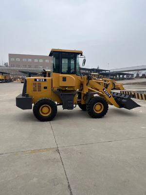 Mini carregadeira de rodas 1 tonelada 2 toneladas, usada para construção, pequena pedreira, caçamba 0,6m3 0,8m3