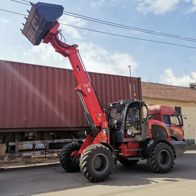 O motor Mini Telescopic Wheel Loader With de Changchai estende o crescimento da cubeta