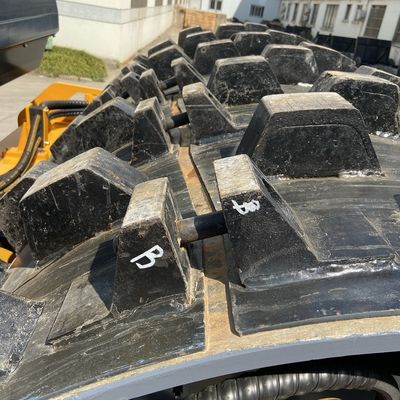 rolo dobro vibratório eletrônico do cilindro da máquina de 12 toneladas do rolo de estrada da vibração