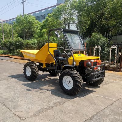 Terreno de borracha amarelo de Mini Small Tractors For All do trator da trilha