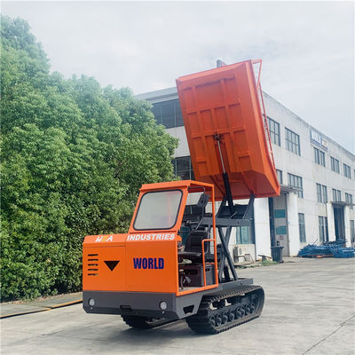 Trator de esteira rolante 4WD agrícola Mini Dumper For Fruits Transport