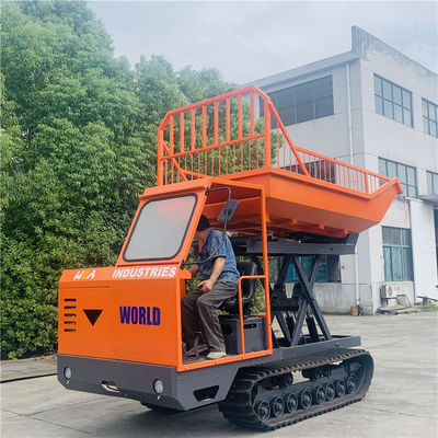Trator de esteira rolante 4WD agrícola Mini Dumper For Fruits Transport