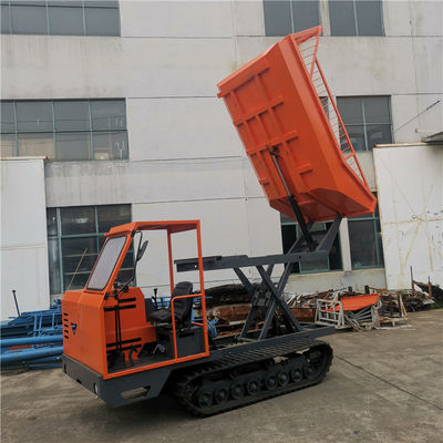 descarregador do óleo de palma de Mini Dumper 4wd da esteira rolante de 2800mm com elevador de Scissior