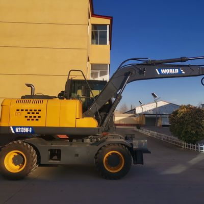 125HP rodou a máquina escavadora hidráulica de Mini Excavator Humanized Design Mini