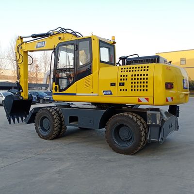 Máquina escavadora hidráulica rodada durabilidade da roda de Mini Excavator 85kw