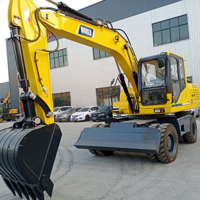 Máquina escavadora hidráulica rodada durabilidade da roda de Mini Excavator 85kw
