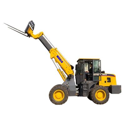 A boa mobilidade Front Telescopic Wheel Loader 4WD com estende o crescimento da cubeta
