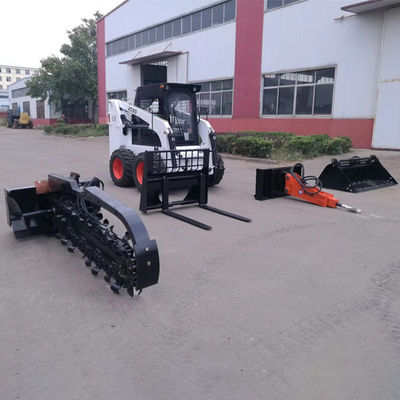 movimentação de quatro rodas do carregador pequeno do boi do patim 45kw automática com cubeta