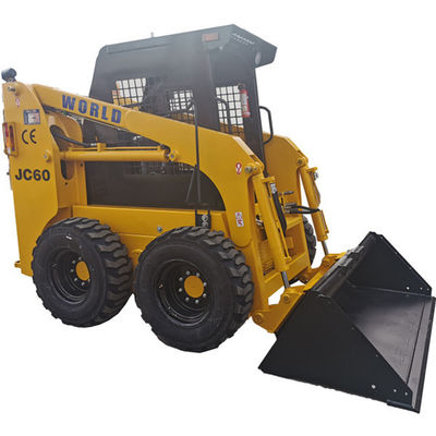 Multi estojo compacto pequeno funcional Mini Wheel Loader do carregador do boi do patim