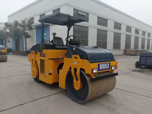 Quadro articulado que vibra o único rolo 6000kg Mini Road Roller do cilindro