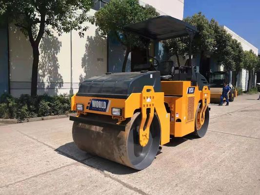 Quadro articulado que vibra o único rolo 6000kg Mini Road Roller do cilindro