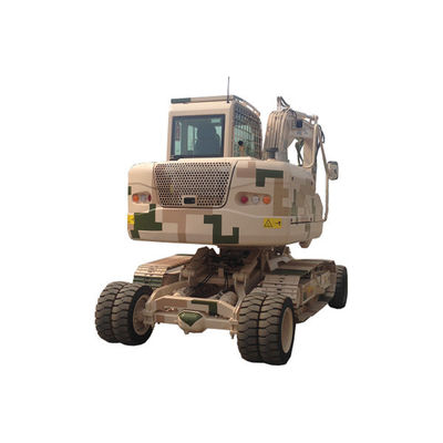A máquina escavadora anticolisão Compact Flexible Yanmar do carregador da roda rodou a máquina escavadora