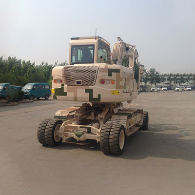 A máquina escavadora anticolisão Compact Flexible Yanmar do carregador da roda rodou a máquina escavadora