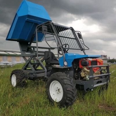trator do óleo de palma da distância entre o eixo dianteira e traseira de 2150mm com capacidade agrícola do depósito de gasolina do pneu 11L