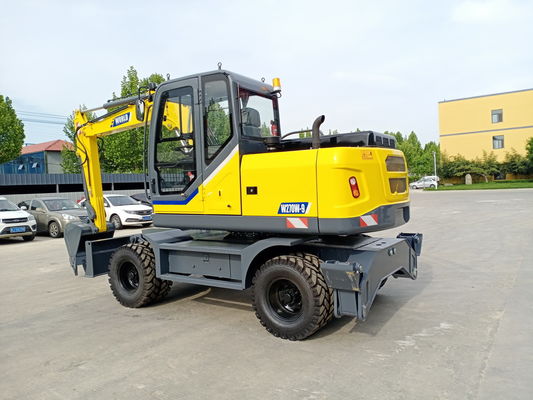máquina escavadora With YuChai ou Cummins Engine da esteira rolante da roda 62.5kW para o campo da agricultura