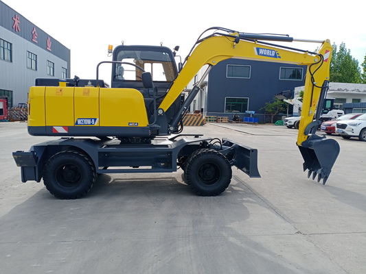 Mecânico Mini Wheel Crawler Excavator Bucket 0,2--.6cbm para o rio limpo