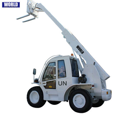 Telehandler posto motor com controles do manche