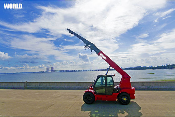 China Mundo 11 toneladas Grande Elevador de Forquilhas Telescópico de Controle Hidráulico Carregador de Roda para Venda