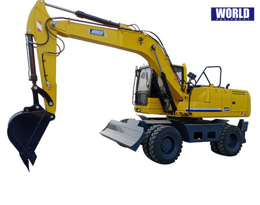 O mecânico Wheel Type Excavator de China com luta para a madeira ou a grama