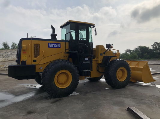 peso de funcionamento 16200kg Front End Wheel Loader com força de fuga máxima de 150±5kN