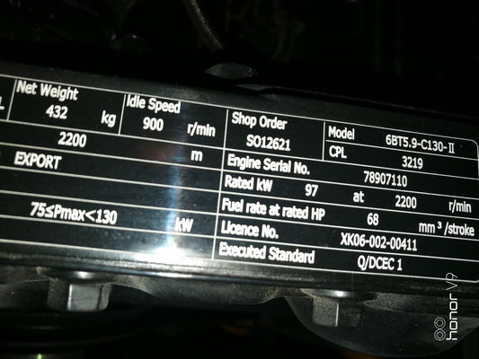 O graduador pesado M135 6 do motor do equipamento refrigera o ar condicionado para a frente e 3 reversões