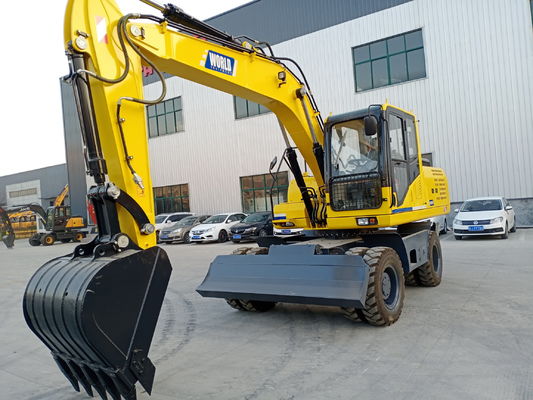 YUCHAI/YC4D125 Mini-excavadora de rodas com motor e com 15300 kg de peso operacional
