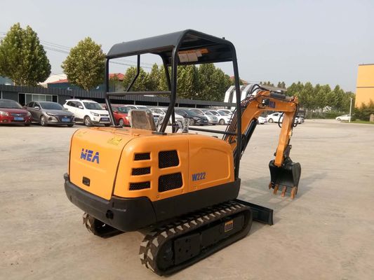 Excavadora mini-crawler compacta com profundidade de corte de lâmina de 310 mm 2200kg Balde 0.1-0.3cbm