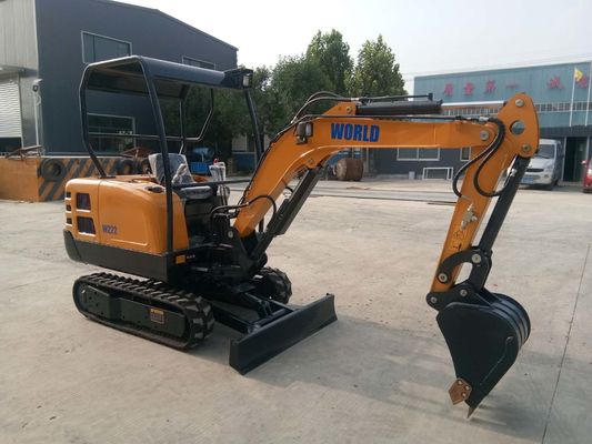 Nível 3/ Estágio III Mini Excavadora Crawler Força máxima de escavação do braço 10,5KN