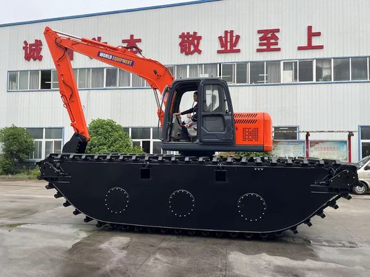 China Top Brand Excavator Anfíbio Não Usado HK150SD Com 0,25 M3 Máquina de Limpeza de Rio Boom de Longo Alcance