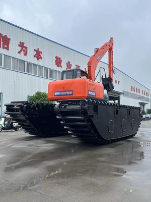 China Top Brand Excavator Anfíbio Não Usado HK150SD Com 0,25 M3 Máquina de Limpeza de Rio Boom de Longo Alcance