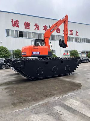 China Top Brand Excavator Anfíbio Não Usado HK150SD Com 0,25 M3 Máquina de Limpeza de Rio Boom de Longo Alcance