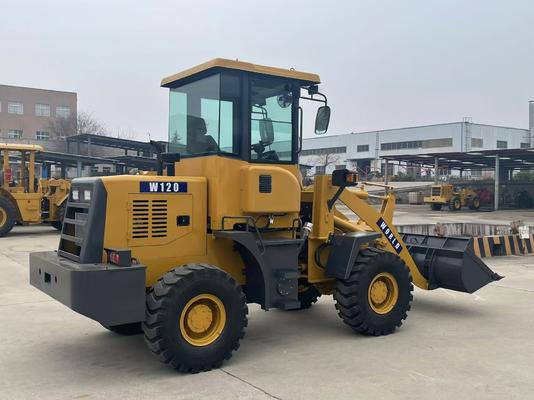 Carregador frontal W120 Peso operacional de 2 toneladas para balde de pedreira agrícola 0,6 m3 0,8 m3