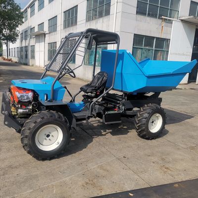 O trator azul de Mini Garden Trator Diesel Electric com luta