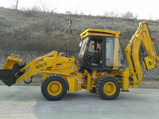 O carregador da roda do Backhoe 75KW distribuiu racionalmente o Backhoe do carregador do trator