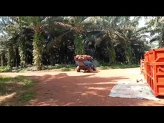 Eixo dianteiro 4WD Trator de óleo de palma Base de rodas 2150 mm e Eixo traseiro 4WD